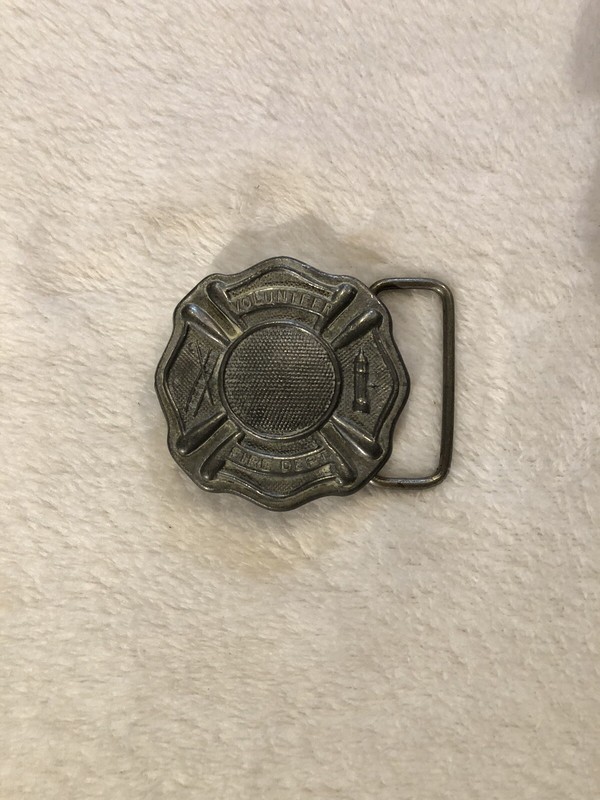 Vintage Volunteer Fire Dept. Belt Buckle