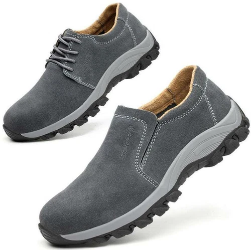 Mens Slip On Composite Toe Work Safety Hiking Welding Casual Ankle Shoes - Picture 3 of 14