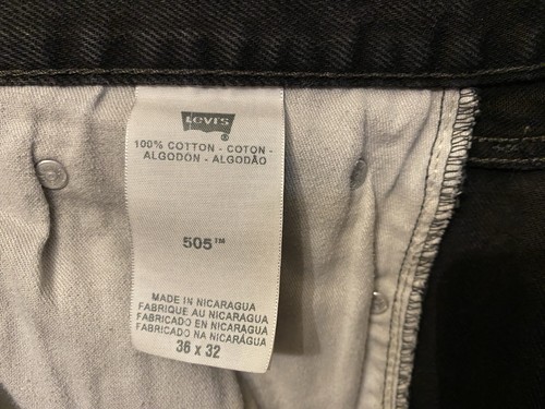 Men’s 505 Levi Regular Fit Jeans Size 36 X 32 Actual 34 X 30.5 - Picture 11 of 12