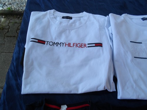 4 x TOMMY HILFIGER Herren T-Shirt Kurzarm Gr. 2 , XL und, 2 L Regular Logo - Bild 4 von 9