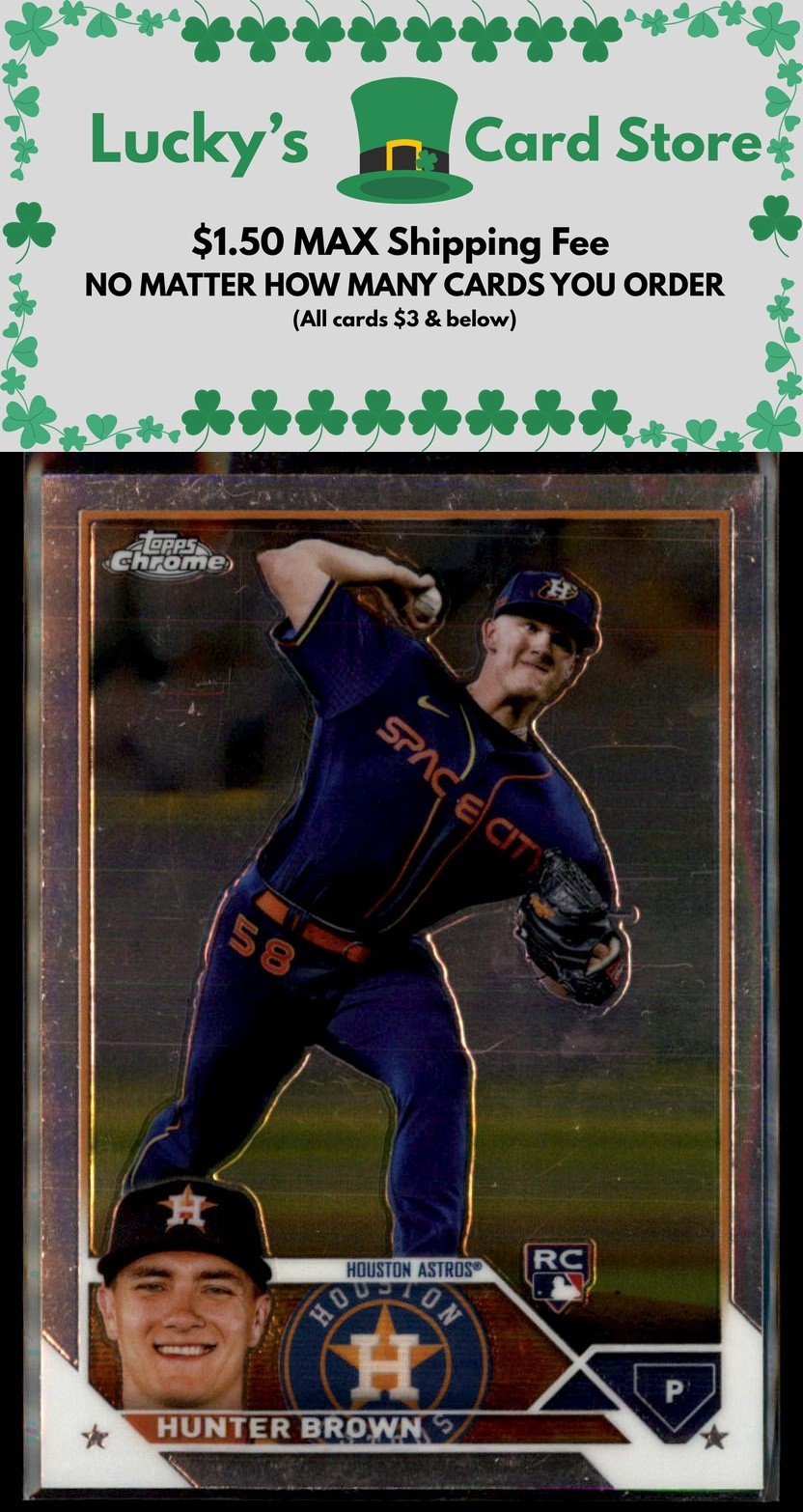 2023 Topps Chrome #197 Hunter Brown Rookie