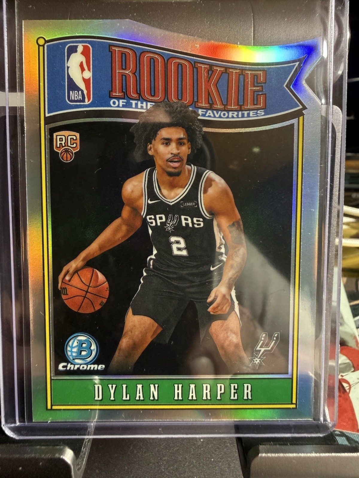 2025-26 Bowman Chrome Rookie of the Year Favorites #RY-2 Dylan Harper Refractor