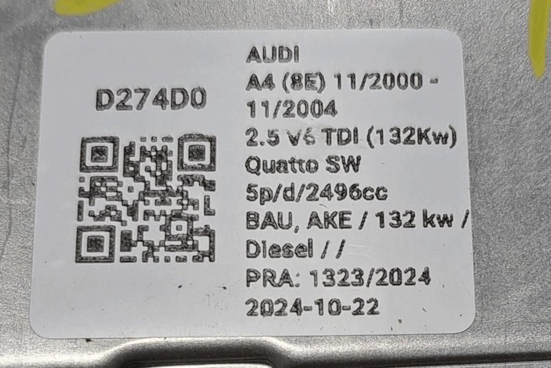 CENTRALINA DI CONTROLLO CAMBIO AUTOMATICO AUDI A4 8E 2.5 V6 TDI Quatto SW d274d0 - Immagine 4 di 4