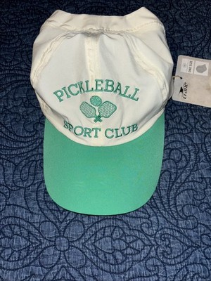NWT Crane Pickleball Sport Club Cap Quick Drying Sports Hat One Size Ivory Green