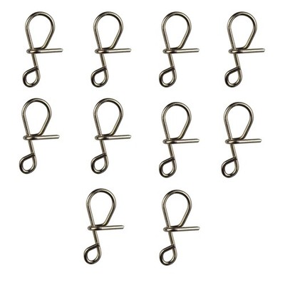 Spiral Snap für das Spoonangeln Micro Wirbel Spoon Schnellwechsel Karabiner