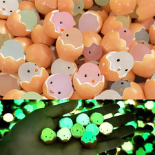 Mini Resin Ducks Set, 50 Colorful Tiny Duck Figures for Dollhouse Decor