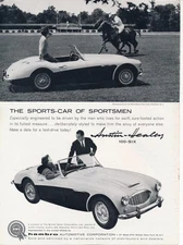 Magazine Ad - 1959 - Austin-Healy 100-SIX - Horses