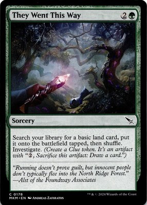 MTG They Went This Way NON FOIL NM C 178 Murders at Karlov Manor
