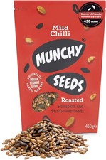 MUNCHY SEEDS Mild Chilli Sunflower, Pumpkin, Protein Snack, 450 g (Pack of 1) 25.56 per kilo