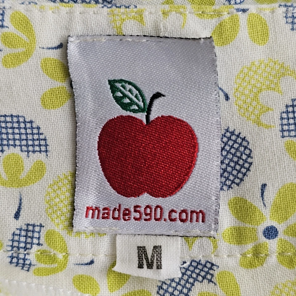 Made590 Short Sleeve Top Size M Cotton Blueberry Print - image 2 of 4