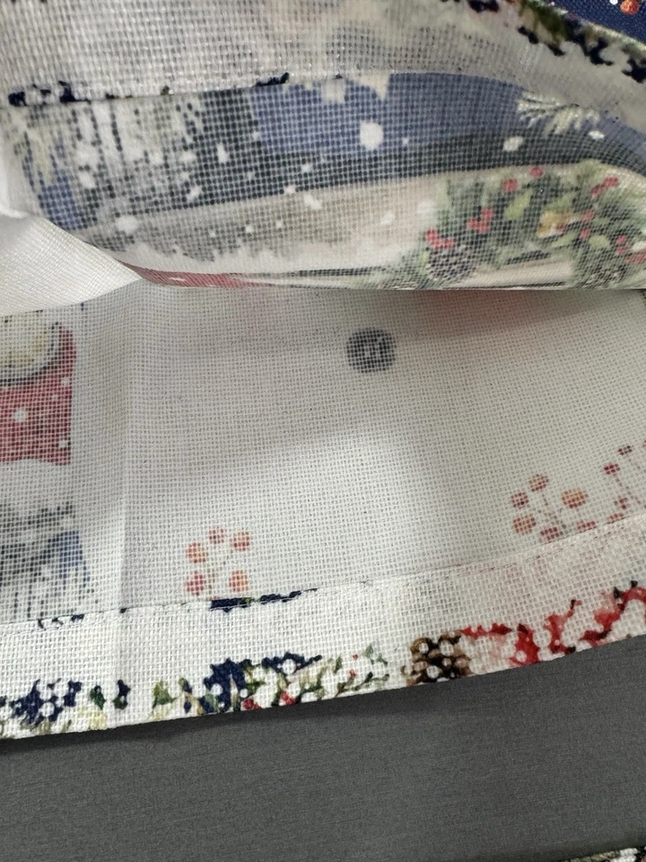 Christmas Chair Covers Set Of 4 For Dining Room Chair Back Cover Truck Snowman - Image 4 of 4