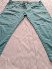 Madonna- Denim-Hose- Slim-1/2 Lang- Blaugrün- Größe L- Neu