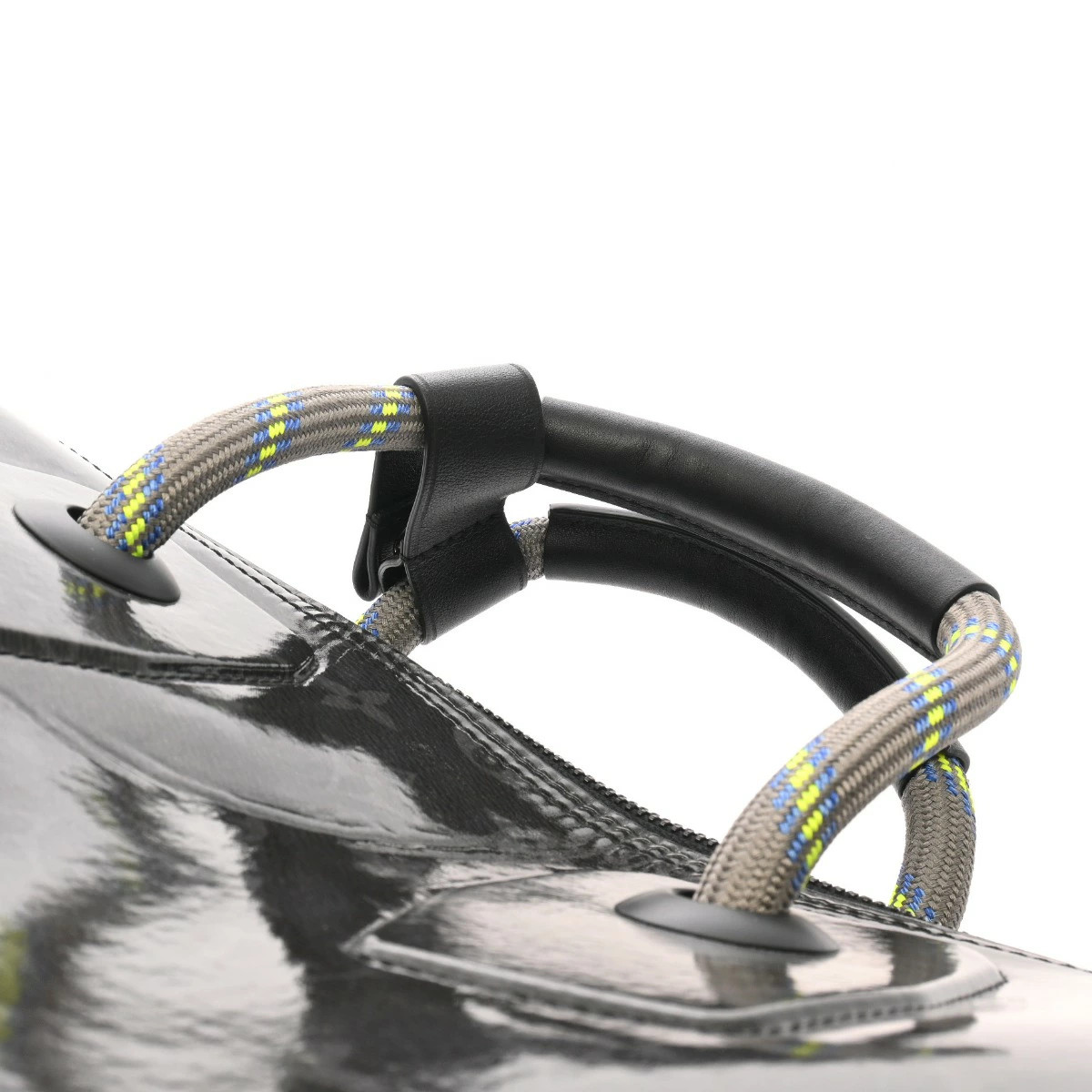 Louis Vuitton Black Eclipse Keepall Glaze Bag Bla… - image 4