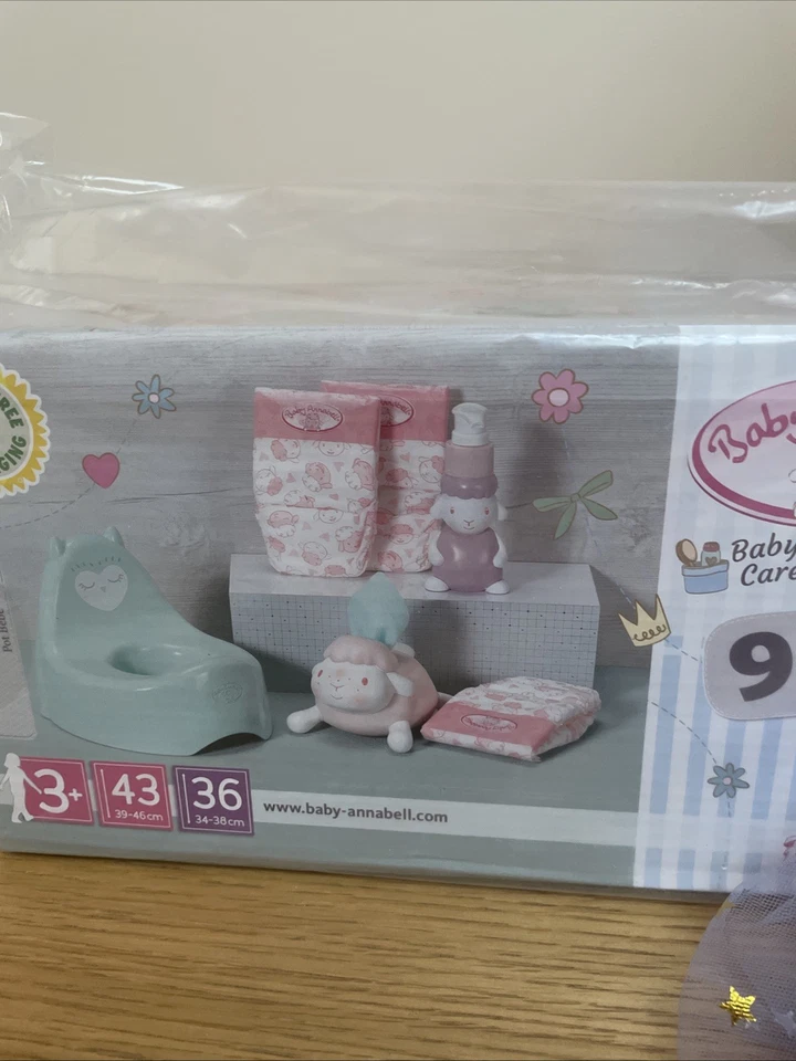 Baby Annabell Mia Doll, Purple Sparkly Dress & Potty Set - Image 2 of 4