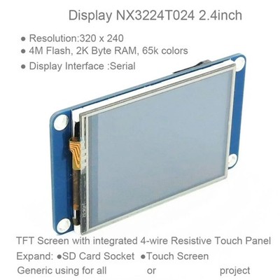 For Nextion NX3224T024 LCD Intelligent UART Touchable LCD Module Display Panel