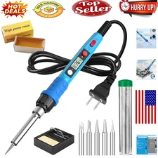80W Digital Soldering Iron Kit with LCD, Tips & Accessories