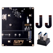 NU08 PCIe M.2 M-Key NVMe SSD PCIe Peripheral Board for Raspberry Pi 5, Suppor...