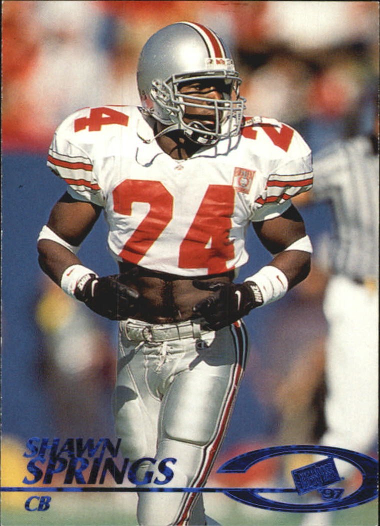 1997 Press Pass Torquers Blue #23 Shawn Springs - FB