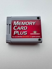 Nintendo 64 N64 Memory Card Plus Performance 4 Slots TESTED + WORKING Vintage