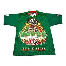 Vintage 2005 Mexico National Team Jersey Mens Large Green Soccer Jimex FIFA