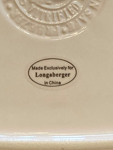 Longaberger  Woven Traditions Rectangular Plate 9.6" x  7" x  1.2" - Afbeelding 9 van 13