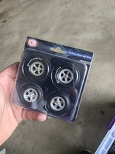 Polished Drag Wheels And Tires 4 Pcs Set From 1941 Gasser 118 By Acme A1800908w