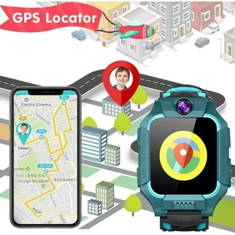 Xiaomi Kids 4G Smart Watch GPS SOS Call Camera Waterproof Boys Girls iOS Android - Image 4 of 4