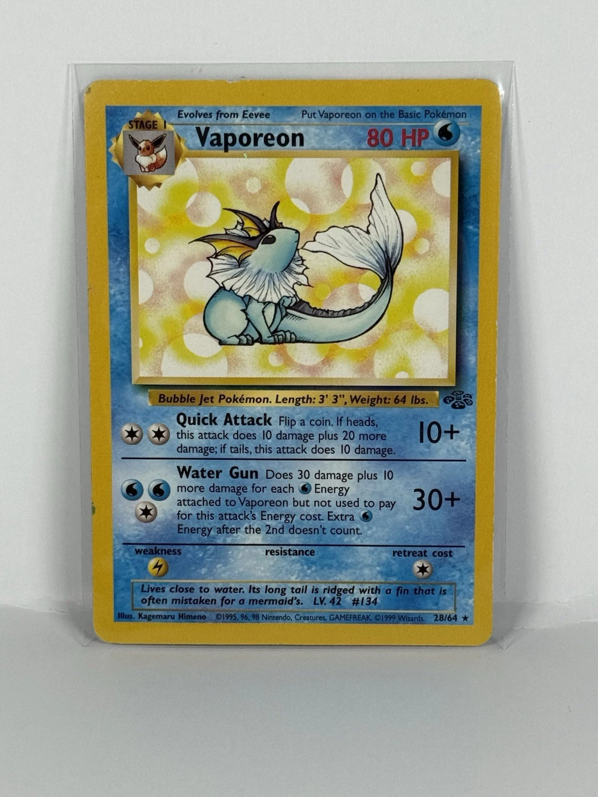 Vaporeon 28/64 Jungle Regular