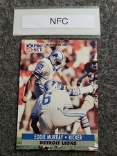 1991 Pro Set Football Eddie Murray Detroit Lions #501