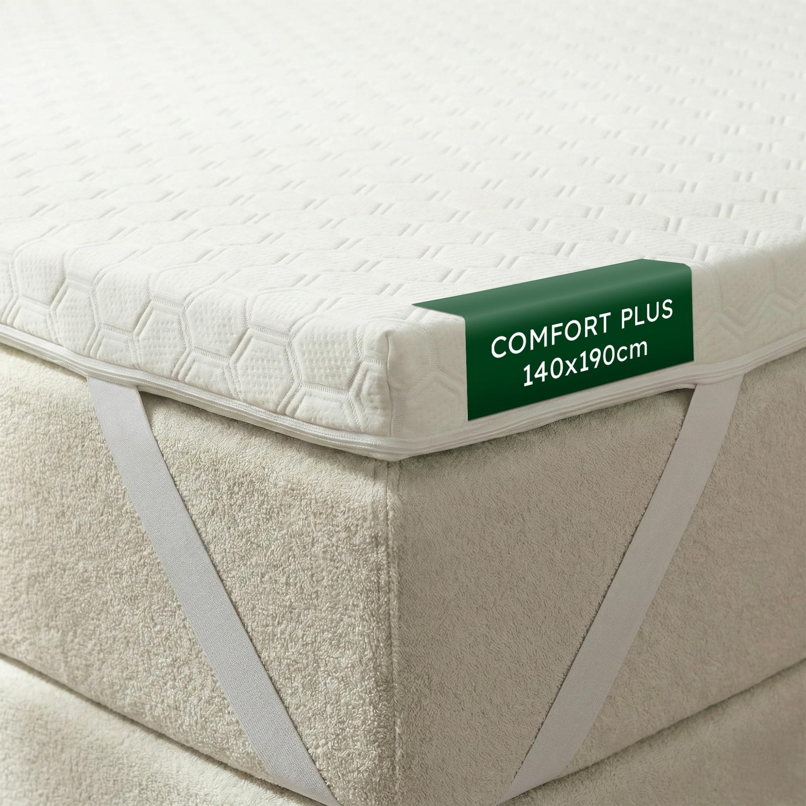 Surmatelas ferme 140x190 cm pour soulager le mal de dos