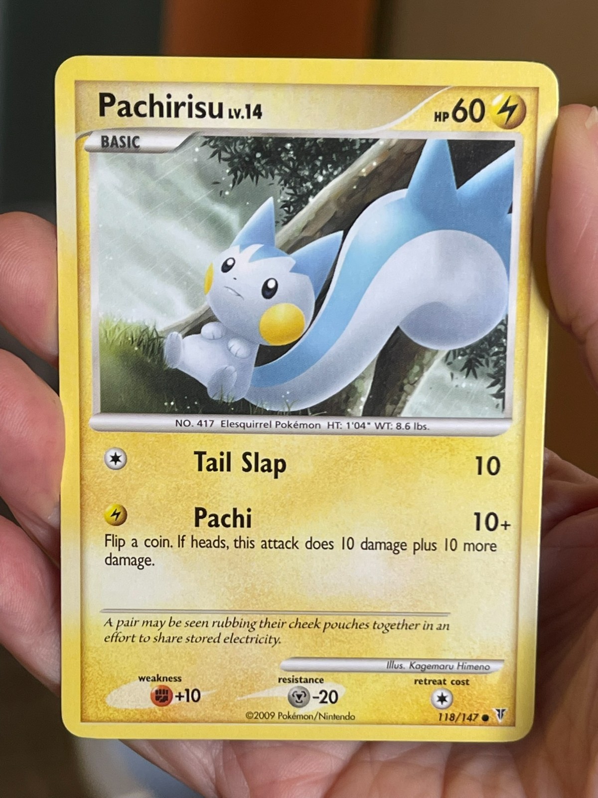 POKEMON PACHIRISU LV.14 118/147 COMMON SUPREME VICTORS NM CARD