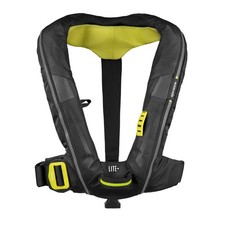 SPINLOCK Deckvest Lite Plus USCG Approved Black Lifejacket W/ Lume-On DW-LCGH/R