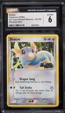 CGC 6 Dratini Reverse Holo EX Team Rocket Returns 2004 Pokemon Card #53 on eBay