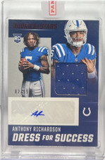 Anthony Richardson 2023 Panini Rookies & Stars Dress For Success Jersey Auto /99