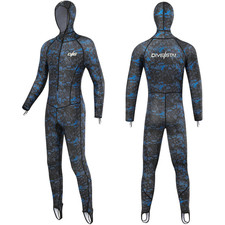 Divestar Men Women Full Body Scuba Rash Guard Swimwear Wetsuitlong Sleeve Uv