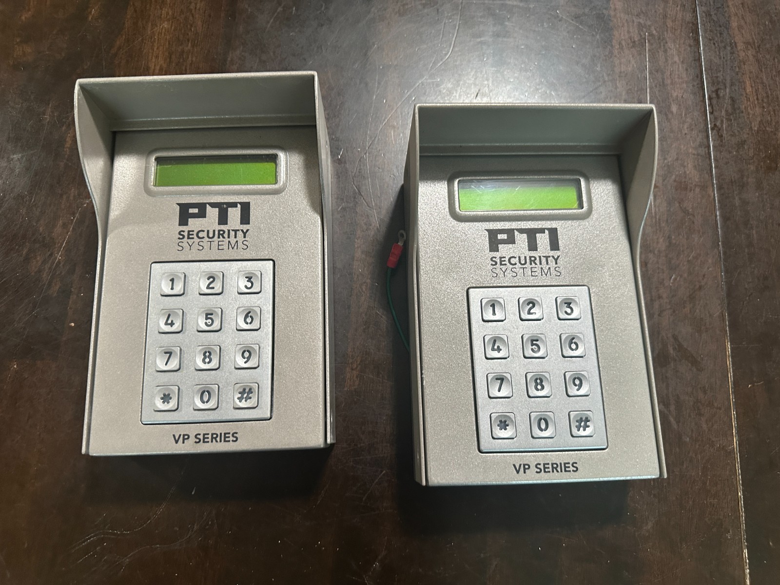 Lot of 2 PTI Security Systems VP Series Keypad LCD Metal Access Control For Part