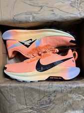 Size UK 7.5 - Nike ReactX Pegasus Trail 5 Trainers Black Orange Running Shoes