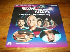 STAR TREK: THE NEXT GENERATION - PEAK PERFORMANCE/SHADES OF GRAY Laserdisc LD