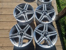 4x Alufelge 17 Zoll 7.0" 5x112 44 5ET Glanz Silber KBA49955 Mercedes-Benz Gla