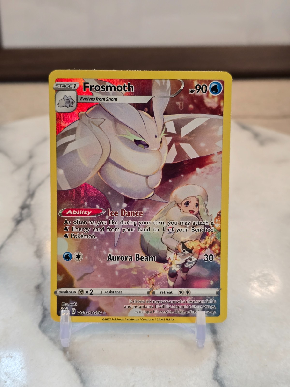 Pokemon TCG Frosmoth TG04/TG30 Swsh10: Astral Radiance Trainer Gallery Holo LP