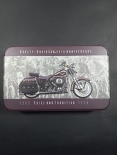 1998 Harley Davidson Playing Cards 2 New Decks In Metal Collector Tin Case