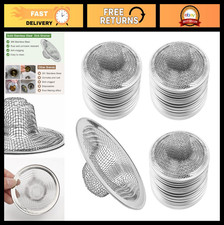 50pcs Mesh Sink Strainer Set - 2.75" Stainless Steel Drain Filter Trap for Kitch