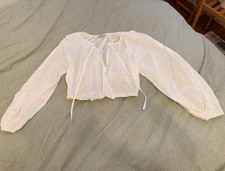 Rails White Long Sleeve Lightweight Chiffon C...