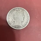 1908-S Barber Silver Half Dollar