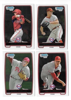 2012 Bowman Draft Chrome Draft Picks - PHILADELPHIA PHILLIES Team Set