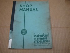 1933 Oldsmobile Shop Manual