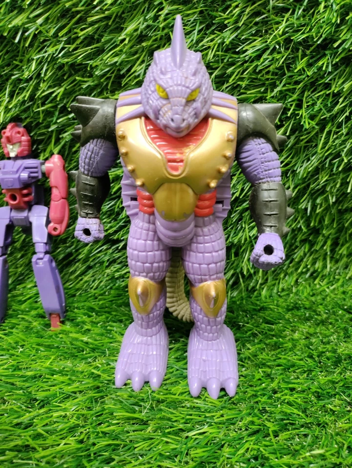 Vintage 1988 Hasbro Tranformers G1 Pretenders Iguanus Shell and Robot! - Image 2 of 4