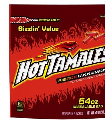 2 54oz bags hot tamales candy bulk free shipping  over 6.5lb