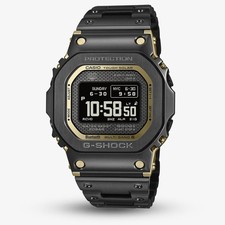 Casio Mens G-Shock Full Metal Origin 5000 Series Black & Gold Digital Solar B...