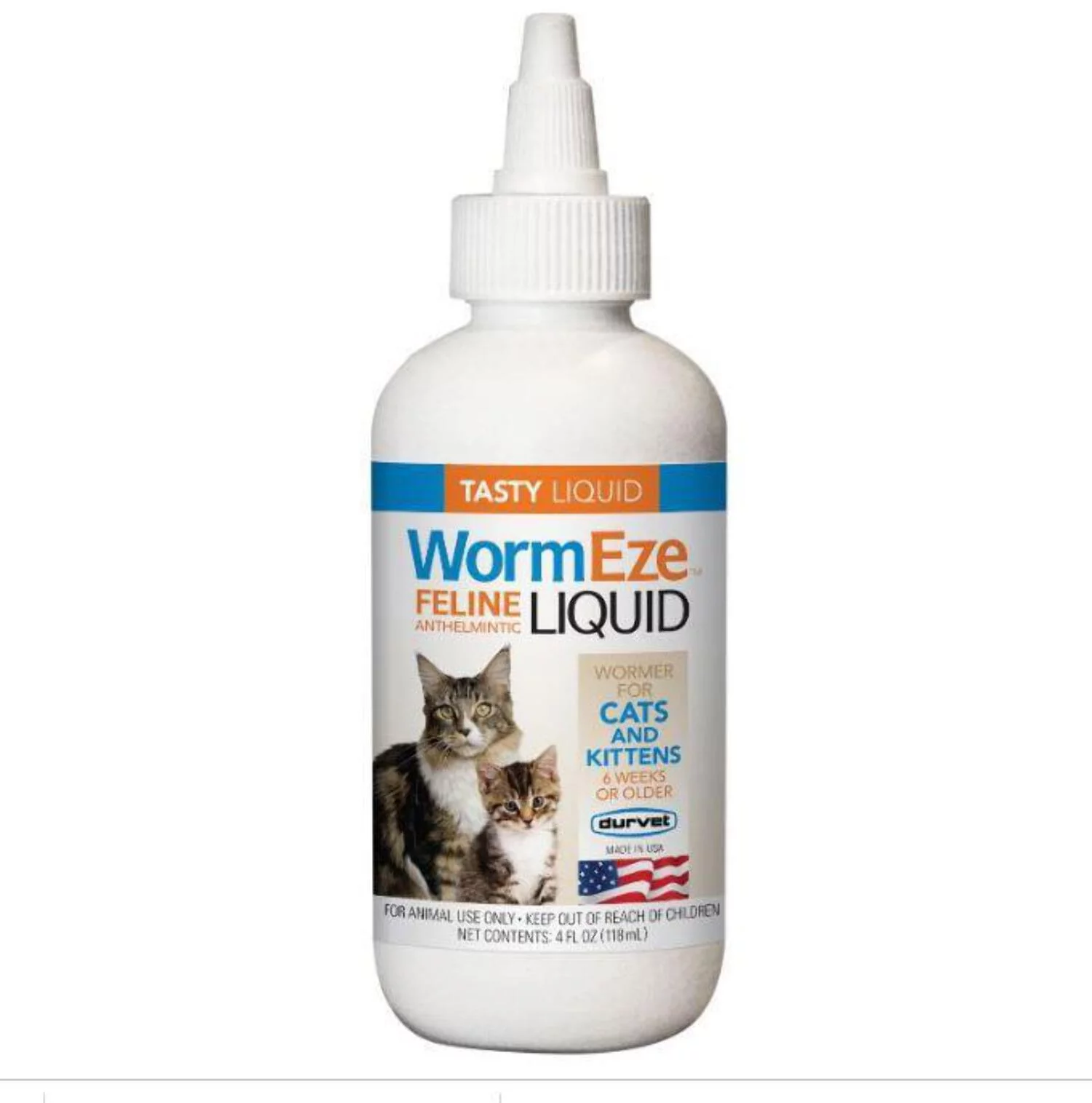 Tapeworm Dewormer Praziquantel Tablets for Cats Kittens + Durvet